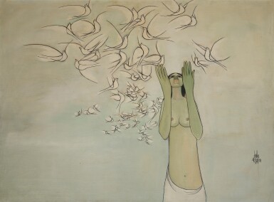 View full screen - View 1 of Lot 37. Untitled (Woman with Birds).