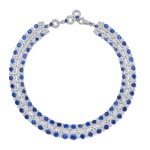 Sapphire and Diamond Necklace