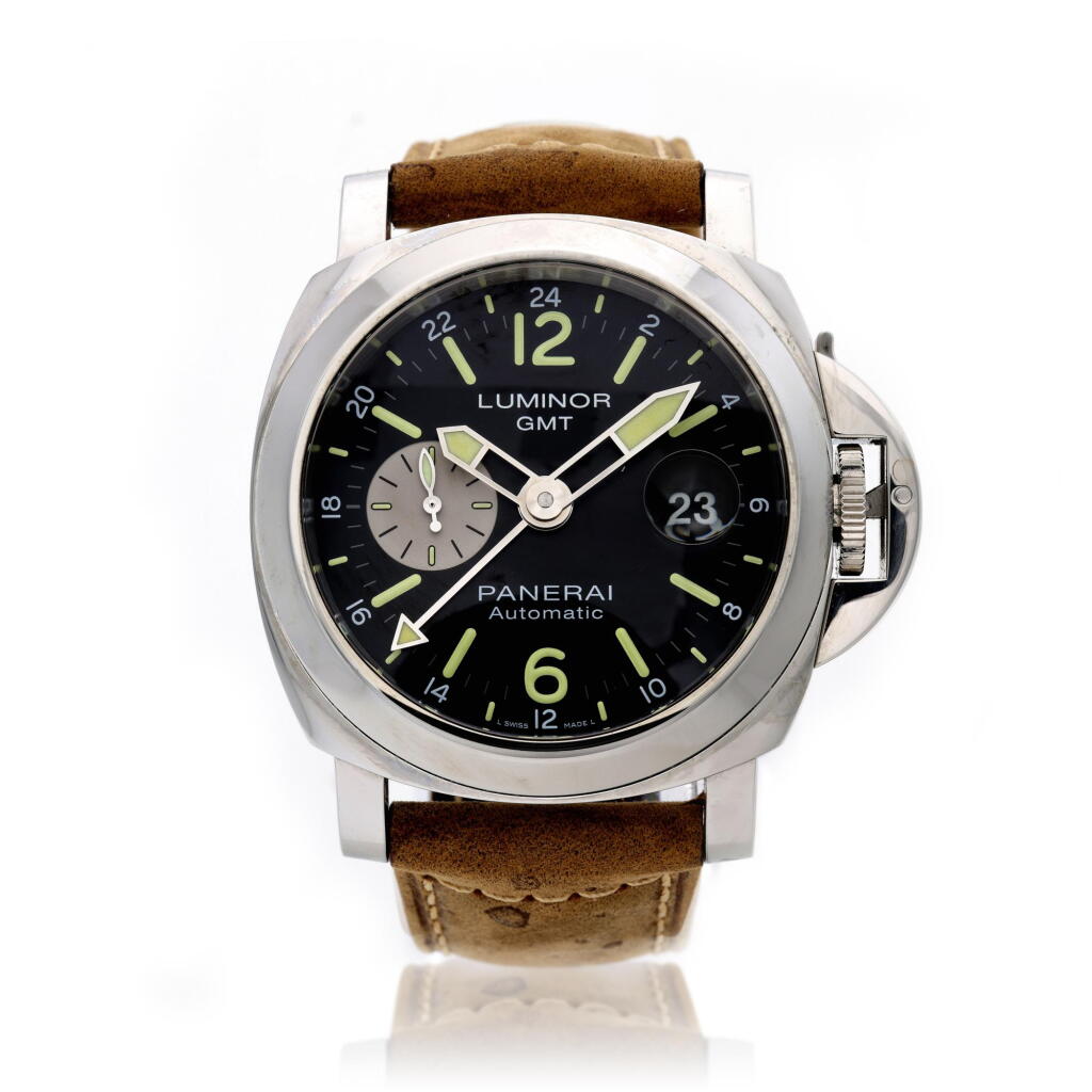 View full screen - View 1 of Lot 95. Reference PAM01088 Luminor GMT, A stainless steel dual time wristwatch with date, Circa 2016.