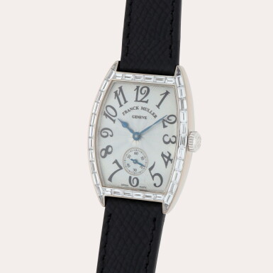 View full screen - View 1 of Lot 392. Reference 7501 S6 BAG | A white gold and diamond-set wristwatch | Circa 2006.