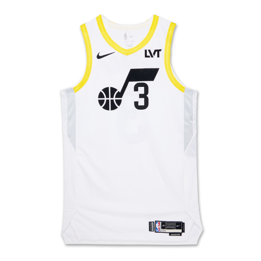 View full screen - View 1 of Lot 137. Keyonte George Utah Jazz 2023-2024 Game Worn Association Edition Jersey.