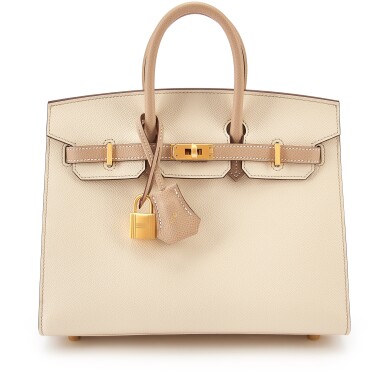 View full screen - View 1 of Lot 7715. Craie and Trench Epsom HSS Birkin 25 Sellier Brushed Gold Hardware, 2021.