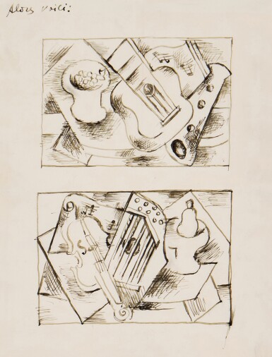 View full screen - View 1 of Lot 315. Nature morte aux instruments de musique .