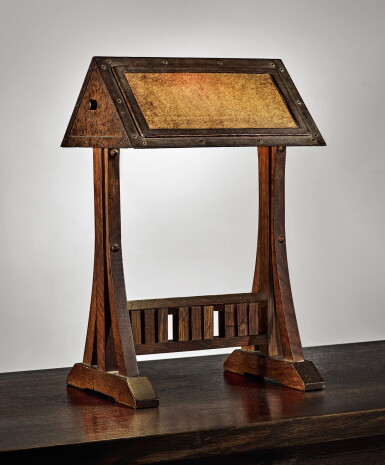 View full screen - View 1 of Lot 257. GUSTAV STICKLEY | SPINDLE DESK LAMP, MODEL NO. 506.