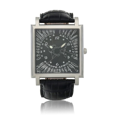 View full screen - View 1 of Lot 67. Continentes | White gold multi time zone wristwatch with retrograde hours | Circa 2005.