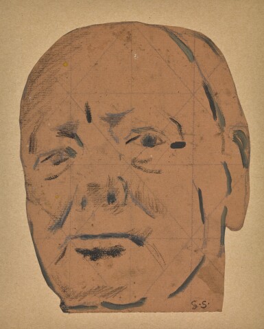 View full screen - View 1 of Lot 42. GRAHAM SUTHERLAND | SIR WINSTON CHURCHILL.