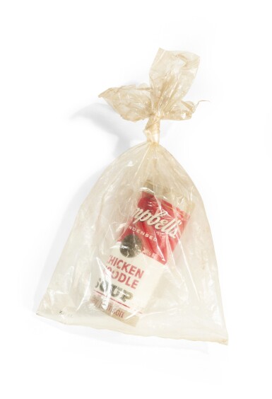 View full screen - View 1 of Lot 227. Collage by Ray Johnson, Campbell Soup.