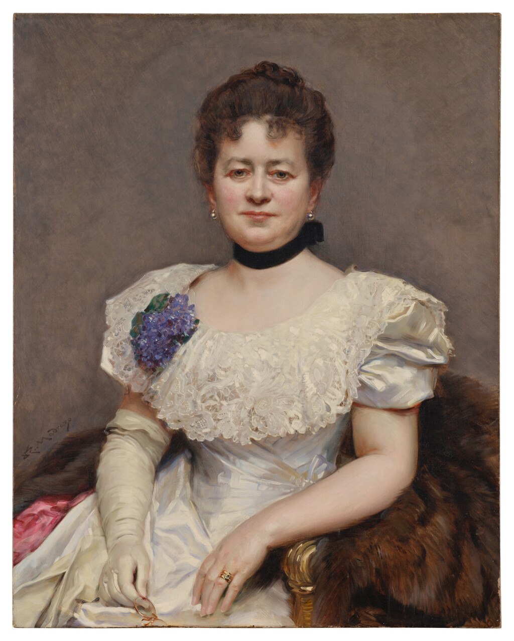 View full screen - View 1 of Lot 53. Portrait of Teresa de Blumenstiel .