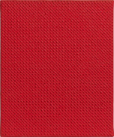 View full screen - View 1 of Lot 33. Monochrome Rouge (Série: Parpaing Respiration Douce N. 2).