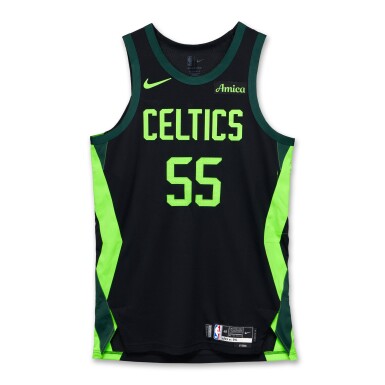 View full screen - View 1 of Lot 57. Baylor Scheierman Boston Celtics 2024-25 Game Issued City Edition Jersey | Probable Wear.