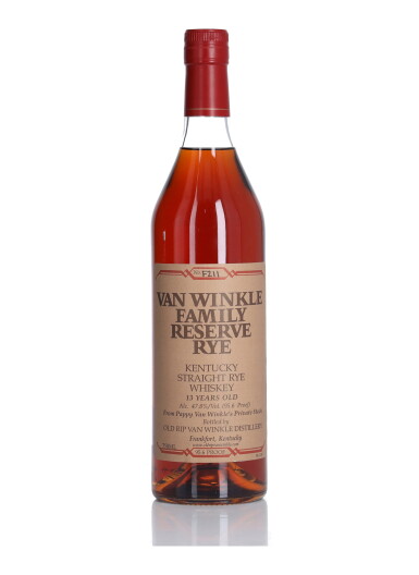 View full screen - View 1 of Lot 90. Van Winkle 13 Year Old Family Reserve Rye 95.6 Proof NV (1 BT 75cl).