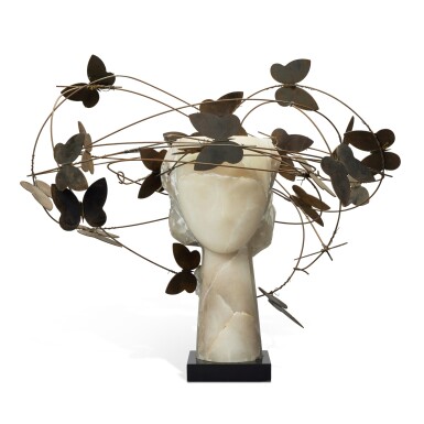 View full screen - View 1 of Lot 887. Head with Butterflies.