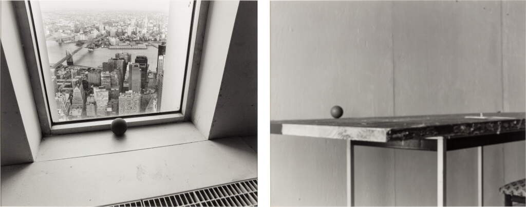 View full screen - View 1 of Lot 91. Above the Grid (Ball & Table) ; Above The Grid (Ball & Bridge) (two works).