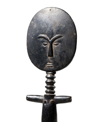 View full screen - View 1 of Lot 44. Statuette Akwaba, Ashanti, Ghana | Ashanti Akwaba Figure, Ghana.
