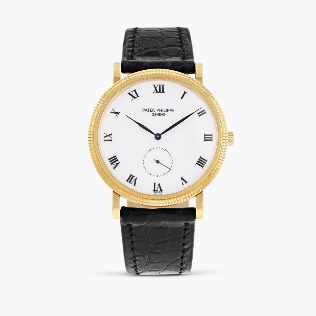 View full screen - View 1 of Lot 355. Calatrava, reference 3919J-001, yellow gold wristwatch, circa 2001.