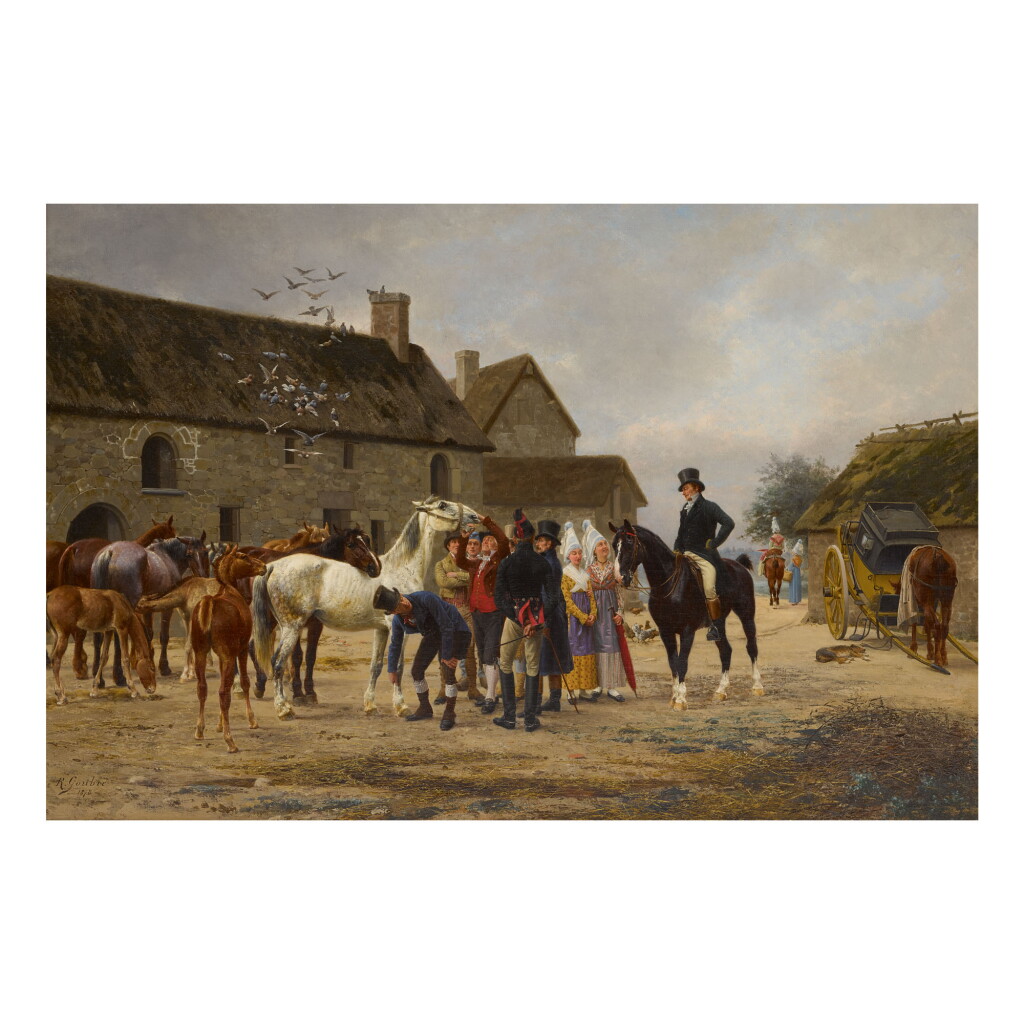 View full screen - View 1 of Lot 148. JEAN RICHARD GOUBIE | CHOOSING THE BEST HUNTER .