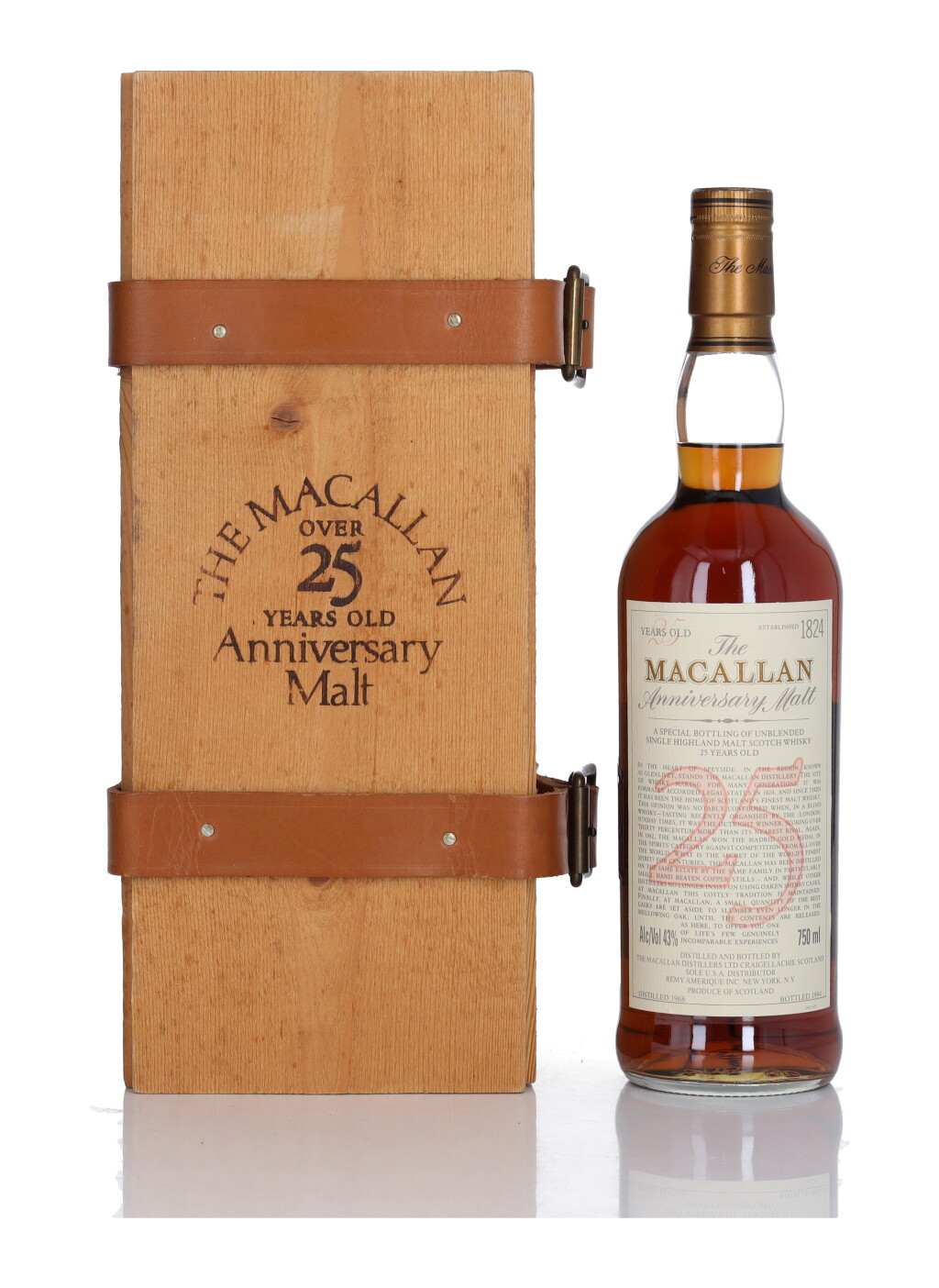 View full screen - View 1 of Lot 6. The Macallan 25 Year Old Anniversary Malt 43.0 abv 1968 (1 Bottle 75cl).