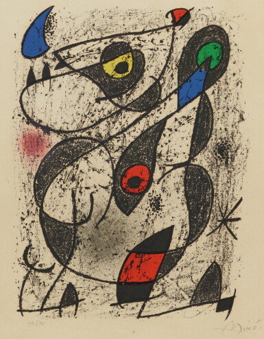 Voir en plein écran - Voir 1 du lot 158. Miró a l'Encre: One Plate.