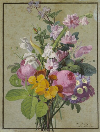 View full screen - View 1 of Lot 146. JEAN-LOUIS PRÉVOST, CALLED LE JEUNE | BOUQUET DE FLEURS.
