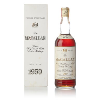 View full screen - View 1 of Lot 7. The Macallan Campbell Hope & King 80 Proof 1959 (1 Bottle 75cl).