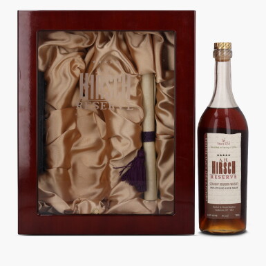 View full screen - View 1 of Lot 2364. A.H. Hirsch Reserve 16 Year Old Humidor Set 91.6 Proof 1974 (1 Bottle 75cl).