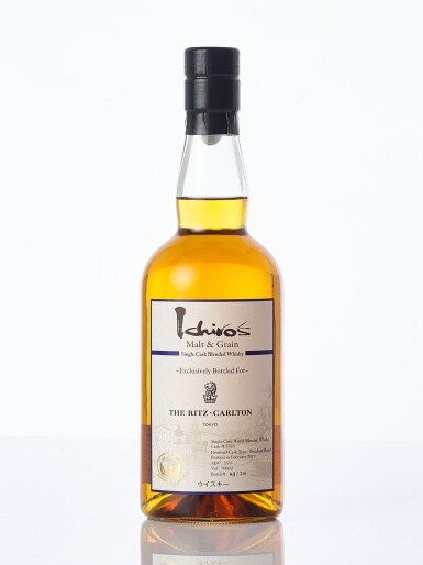 View full screen - View 1 of Lot 6019. Ichiro's Malt & Grain Chichibu Cask #5763 for Ritz-Carlton Tokyo 55.0 abv NV (1 BT70).