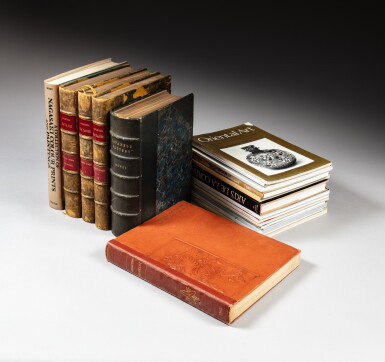 View full screen - View 1 of Lot 232. A group of approximately 90 reference books, auction and dealer catalogues on Japanese, Korean and Chinese art | 日本、韓國及中國藝術書籍 一組約九十本.