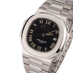 PATEK PHILIPPE | Nautilus, Ref. 3710/1A, A Stainless Steel Wristwatch with Integrated Bracelet and Power Reserve Indicator, Circa early 2000s