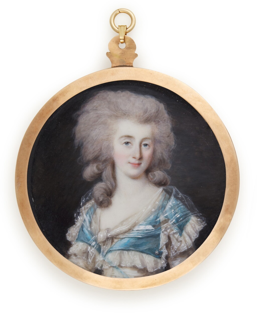 View full screen - View 1 of Lot 146. Portrait of a lady, traditionally identified as Madame le Génerale D'Hautville, née Prévost, circa 1785.