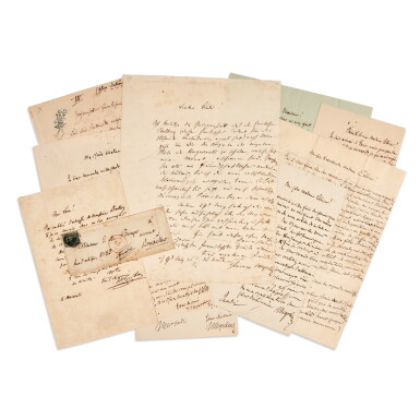 View full screen - View 1 of Lot 138. Giacomo Meyerbeer. Collection of 12 autograph letters signed.