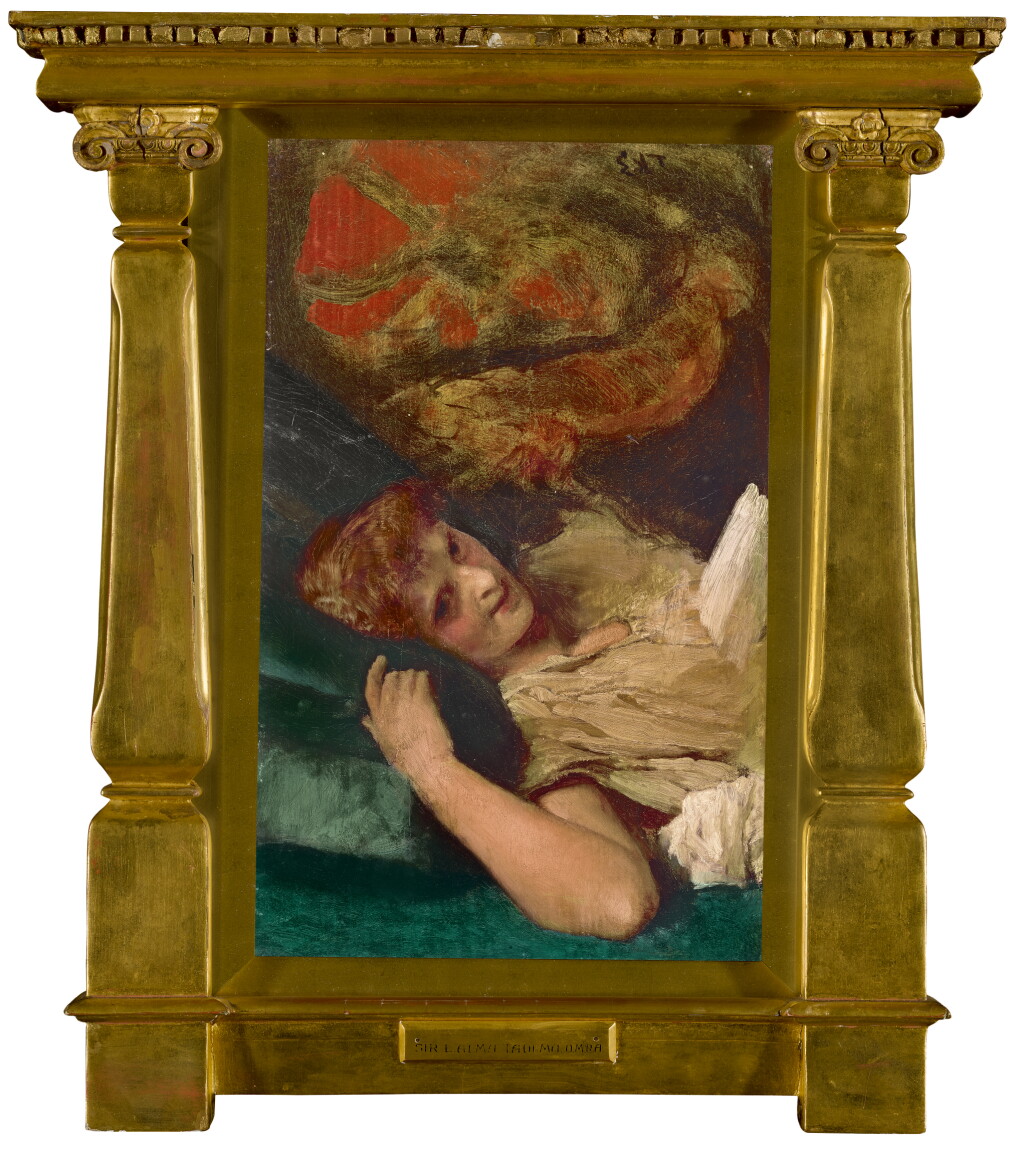 View full screen - View 1 of Lot 16. SIR LAWRENCE ALMA-TADEMA, O.M., R.A. AND STUDIO | Reclining Woman.