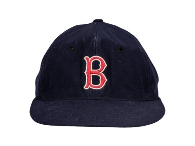 View full screen - View 1 of Lot 62. 1957-1960 Ted Williams Game Used Boston Red Sox Cap (MEARS).