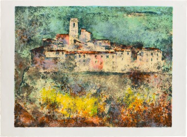 View full screen - View 1 of Lot 14. Vu Cao Dam (1908-2000), Saint-Paul-de-Vence | 武高談 (1908-2000), 聖保羅山城.