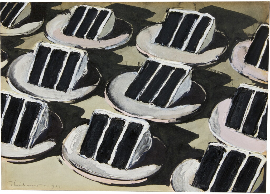 View full screen - View 1 of Lot 221. WAYNE THIEBAUD | LAYER CAKE ROWS.