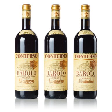 View full screen - View 1 of Lot 40. Barolo Riserva, Monfortino 2015 Giacomo Conterno (3 BT).