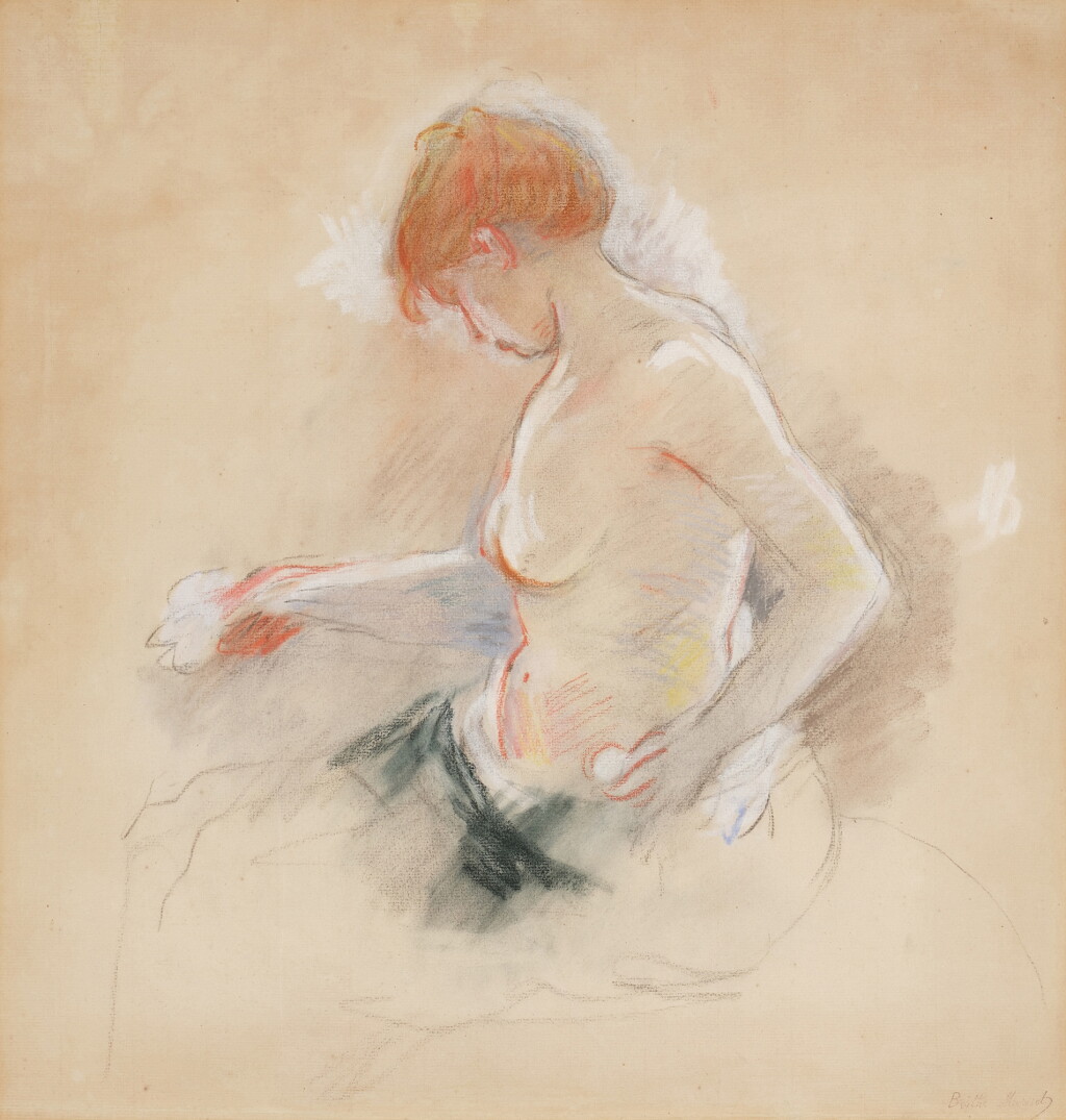 View full screen - View 1 of Lot 210. Jeune fille s’habillant.