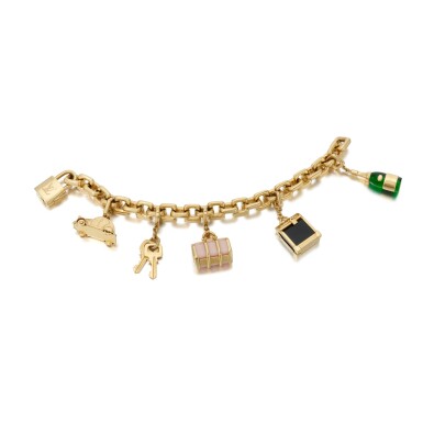 View full screen - View 1 of Lot 177. Louis Vuitton, Chalcedony, onyx and vitrum pastae bracelet (Louis Vuitton, Bracciale in onice, calcedonio e pasta vitrea).