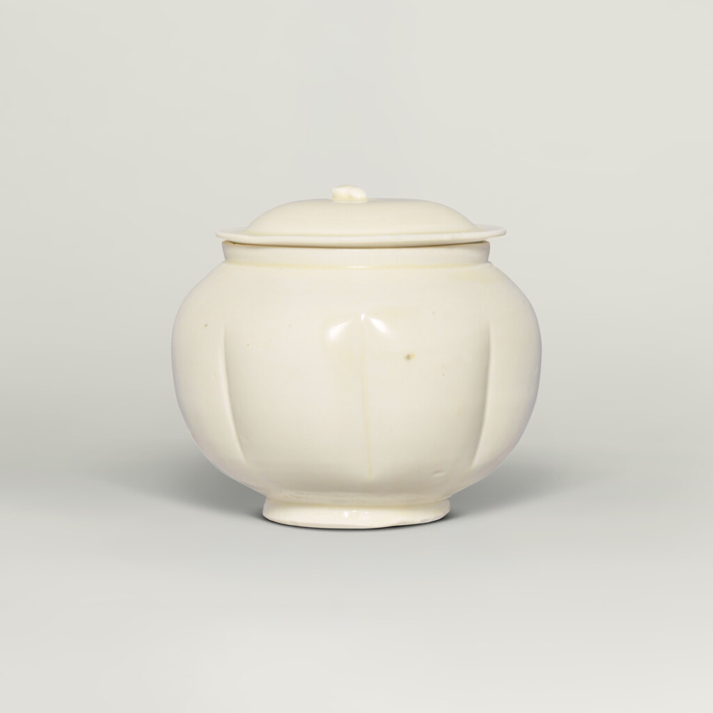 View full screen - View 1 of Lot 121. A 'Ding' white-glazed lobed jar and cover, Northern Song dynasty .