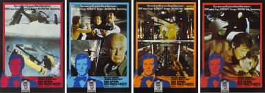 View full screen - View 1 of Lot 113. The Spy Who Loved Me/ James Bond 007 - Der Spion, der Mich Liebte (1977), set of four Seiko tie-in posters, German.