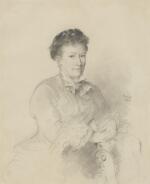 Portrait of a Lady Leaning Against a Chair