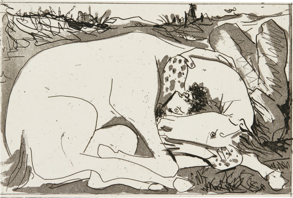 View full screen - View 1 of Lot 10. PABLO PICASSO | FROM SUEÑO Y MENTIRA DE FRANCO (PLANCHE II) (SEE B. 298; BA. 616).