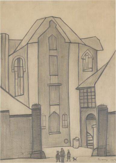 View full screen - View 1 of Lot 75. Buildings and Figures.