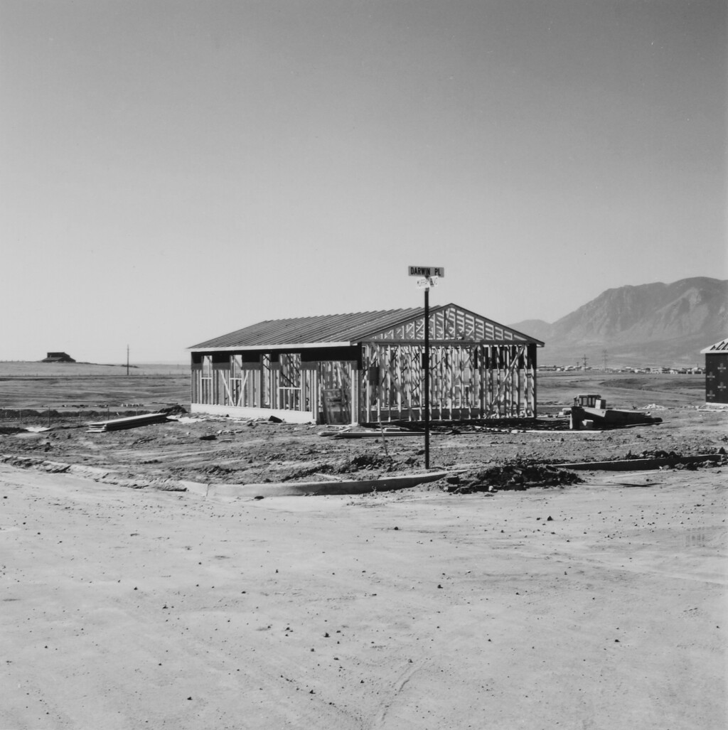 View full screen - View 1 of Lot 115. 'Frame for a tract house, Colorado Springs'.