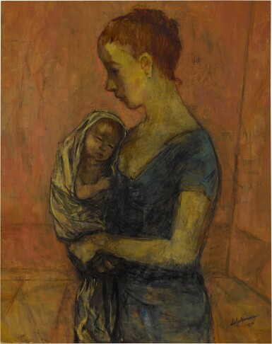 View full screen - View 1 of Lot 37. Mother and Child.