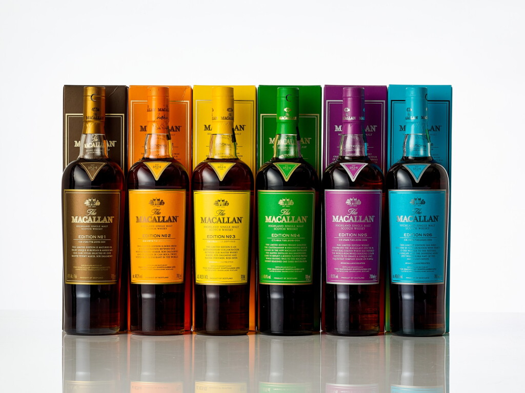 View full screen - View 1 of Lot 5013. The Macallan Editions 1 - 6 (6 BT70).