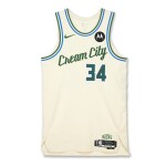 Giannis Antetokounmpo Milwaukee Bucks 2025-2026 Game Worn Icon Edition Jersey | Double-Double