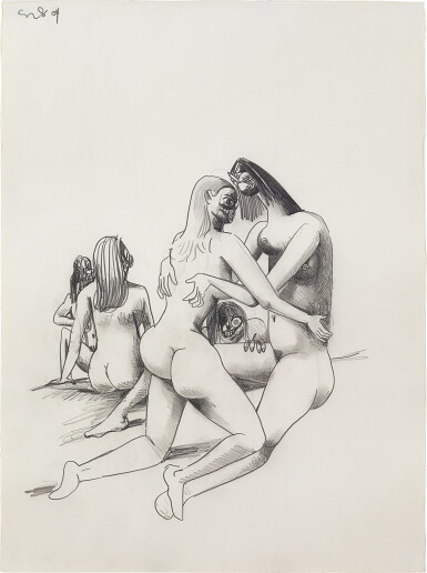 View full screen - View 1 of Lot 133. Orgy Composition 狂歡構圖.