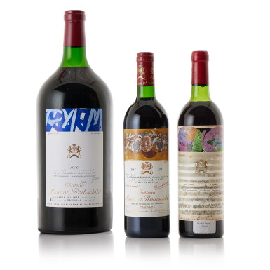 View full screen - View 1 of Lot 5464. Château Mouton Rothschild 1987 (3 BT).