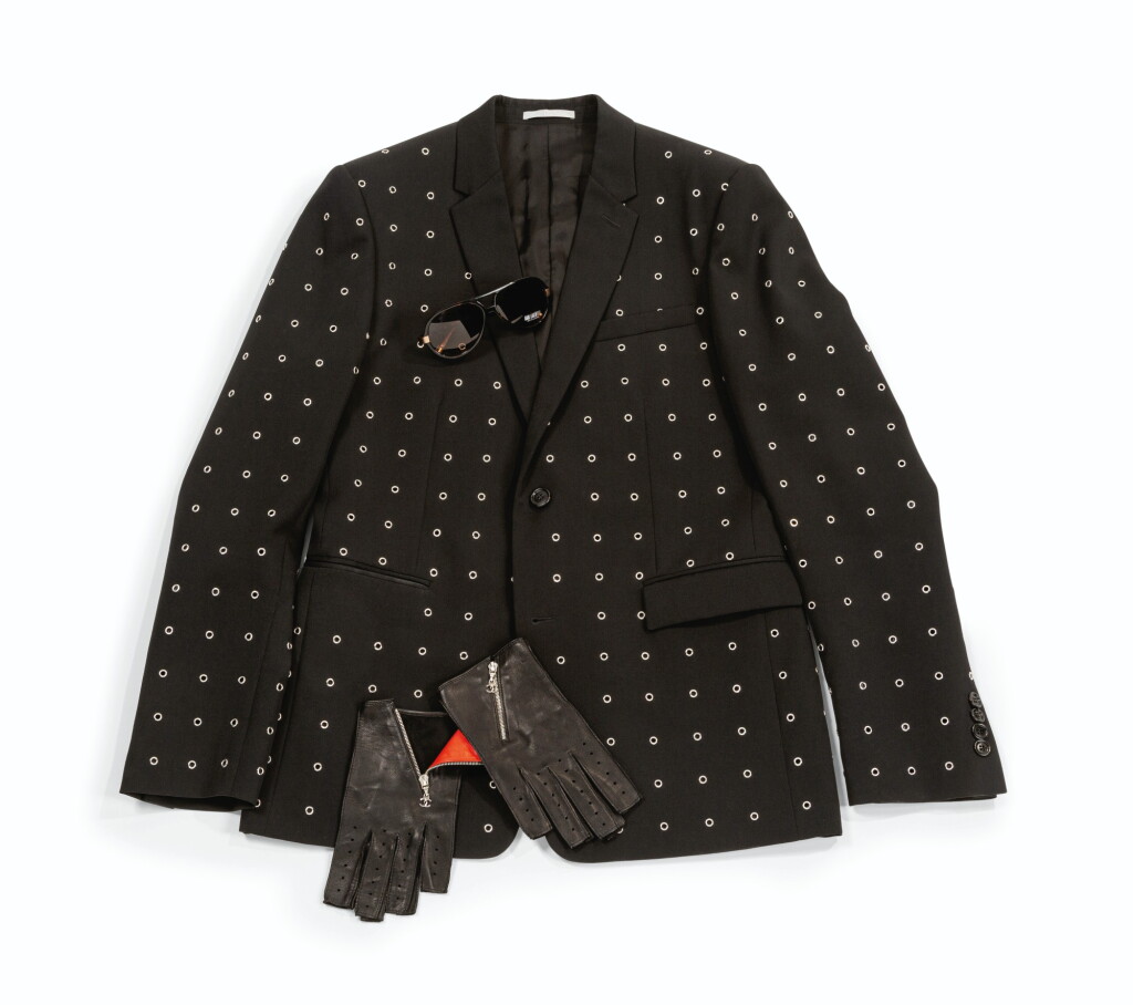 View full screen - View 1 of Lot 534. Black Wool Jacket, circa 2000 | Veste en gabardine de laine noire, circa 2000.