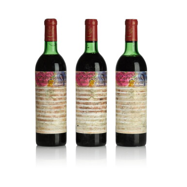 View full screen - View 1 of Lot 28. Château Mouton Rothschild 1970 (6 BT).